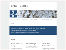Tablet Screenshot of ilasseurope.org